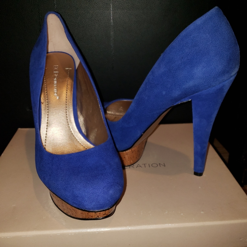 BCBG Capone Blue Suede shoes